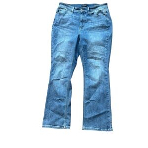 Judy Blue Los Angeles Bootcut Jeans Women 31 Blue Denim Distressed Streetwear